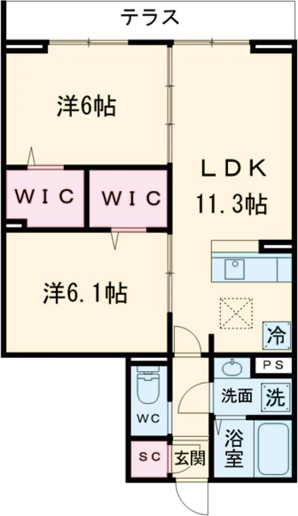 セレスティア東葛西Ⅳの間取り