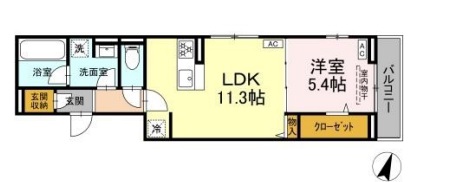 ディーグラースの間取り