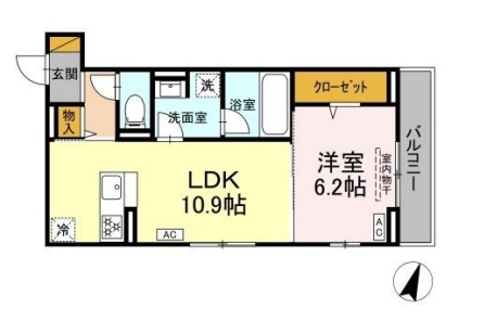 習志野台２丁目ＰＪ　Ｂ棟・203号室の間取り