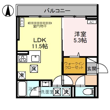 ノーブルラフィネ武蔵浦和の間取り