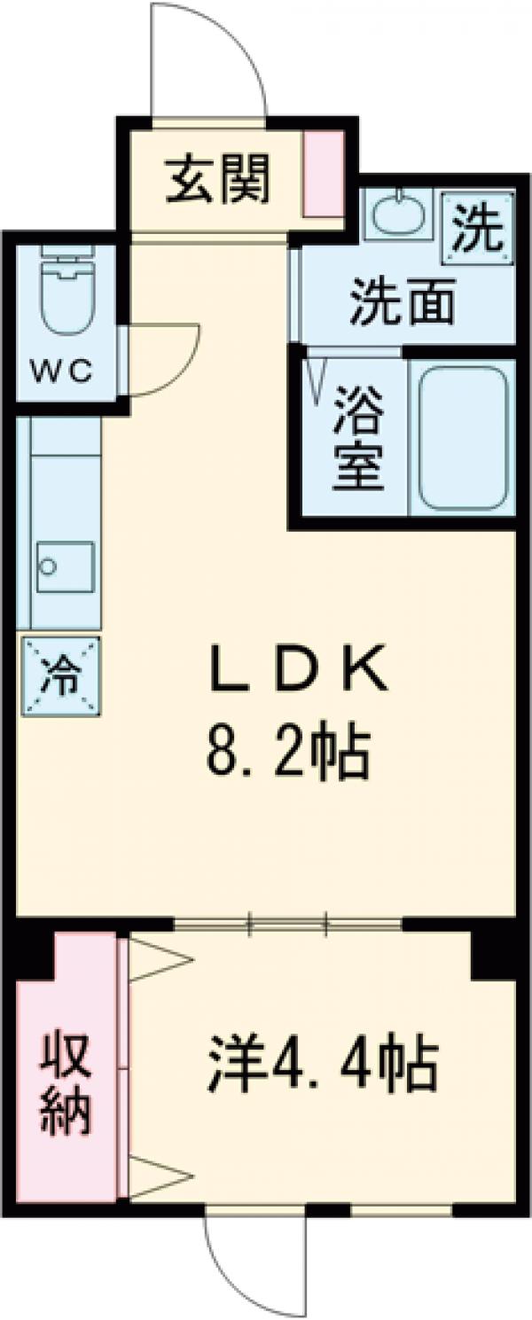 ハイムマルセン日野・303号室の間取り