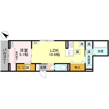 ノーブルラフィネ白幡の間取り