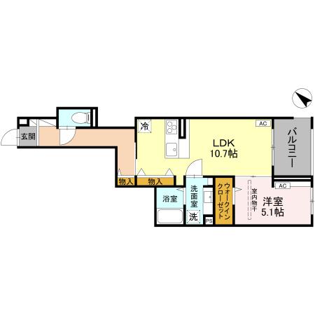 ノーブルラフィネ白幡の間取り