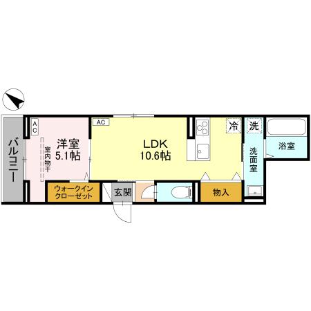 ノーブルラフィネ白幡の間取り