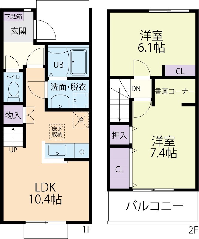 Soleil・106号室の間取り