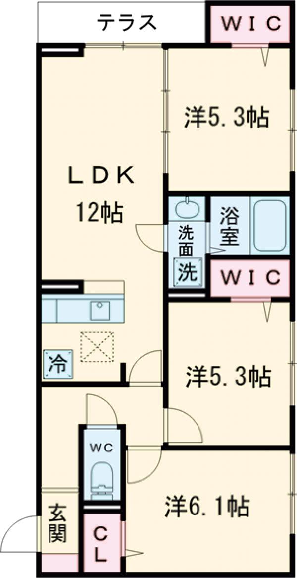 セレスティア東葛西Ⅳの間取り