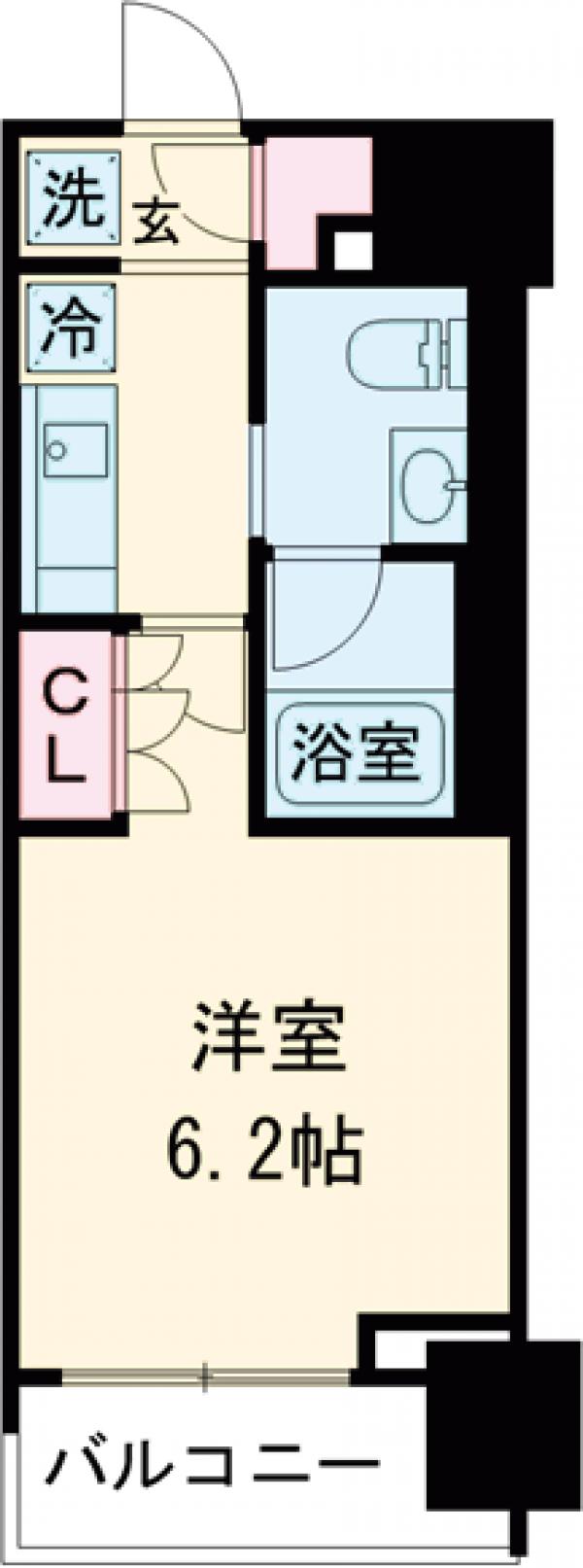ジオエント白金台・403号室の間取り