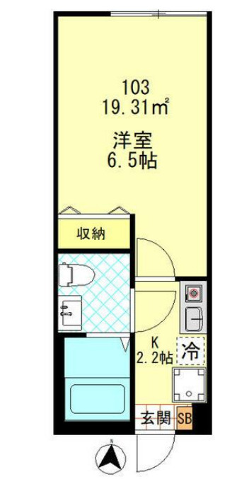 Grand Louvre 平和島・103号室の間取り