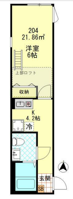 Grand Louvre 平和島・204号室の間取り