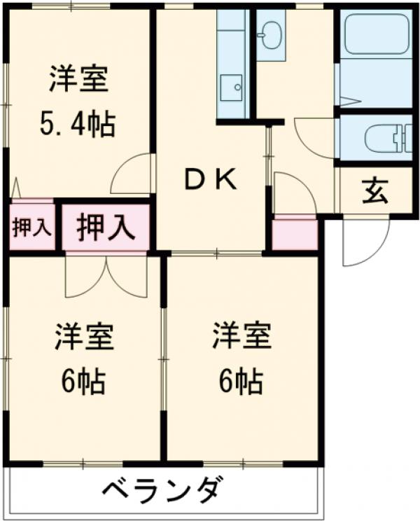 ラフィーネの間取り