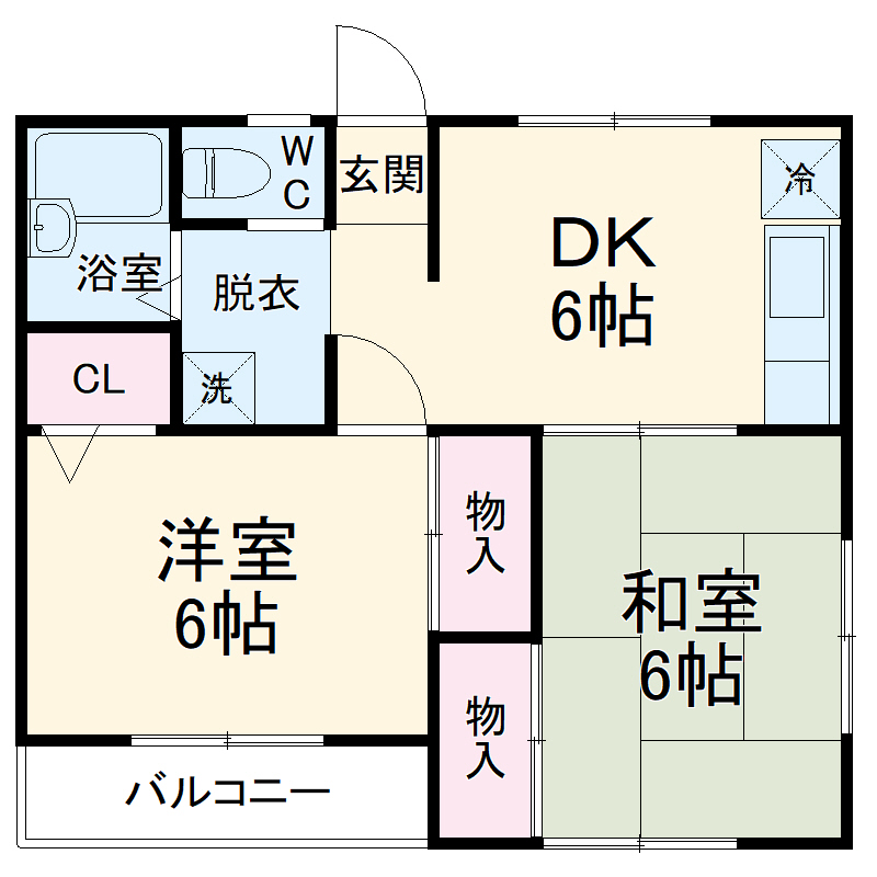 ハイツリバーサイドの間取り