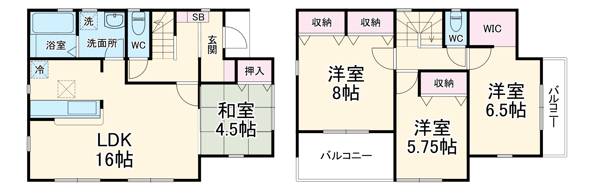 マイホームネクスト我孫子船戸１号棟・1号室の間取り