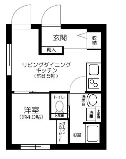 三ノ輪レーベル・201号室の間取り