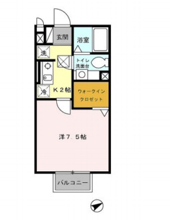 光ハイム・01010号室の間取り
