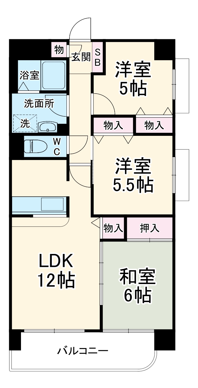 エルサンク松波の間取り