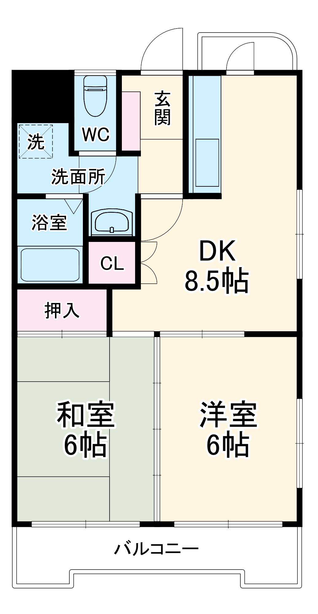 ウイング錦の間取り