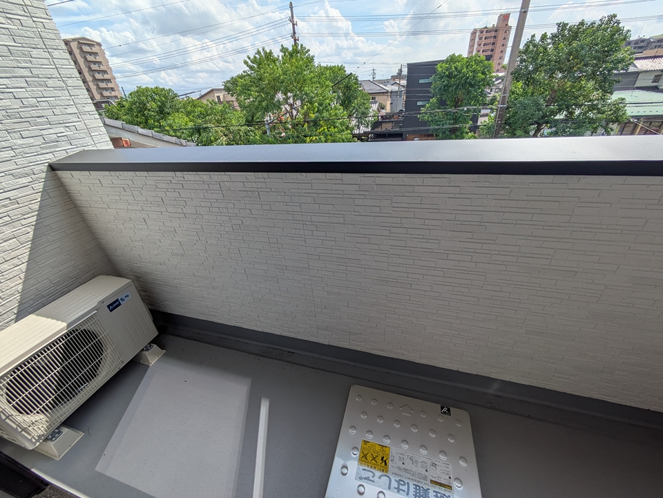 12/25 バルコニー