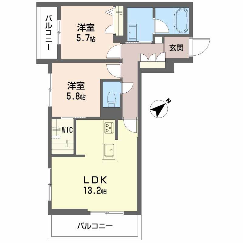 サウザンド和泉の間取り