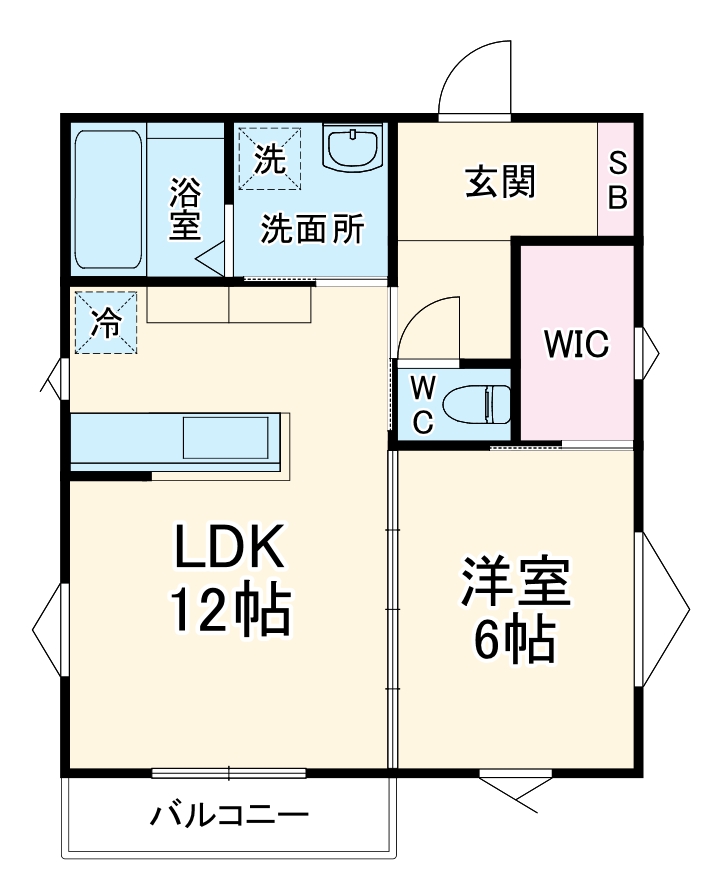 ユニバーサルシティ鈴谷の間取り