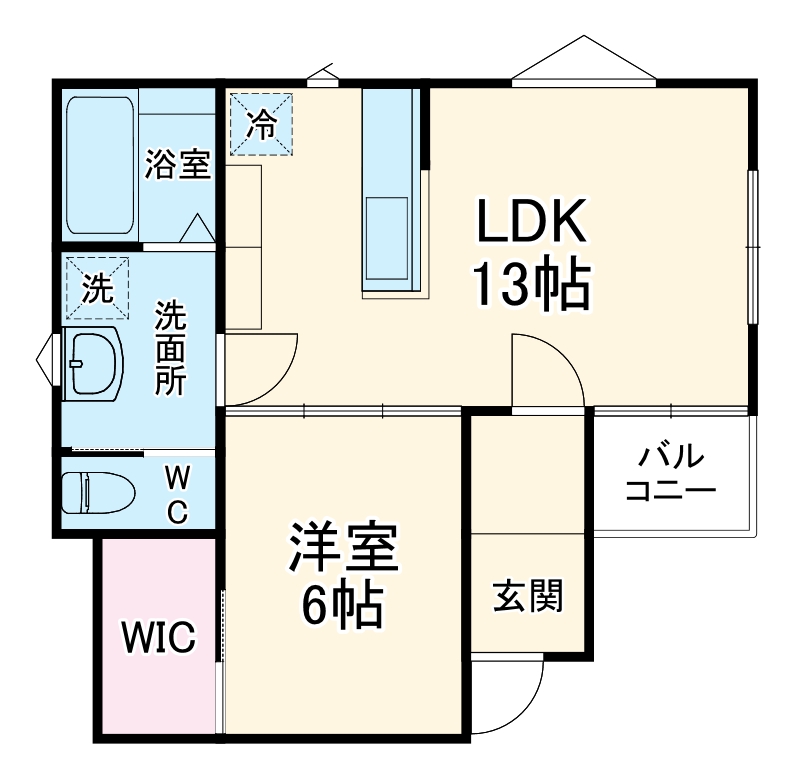 ユニバーサルシティ鈴谷の間取り