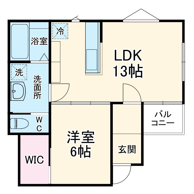 ユニバーサルシティ鈴谷の間取り