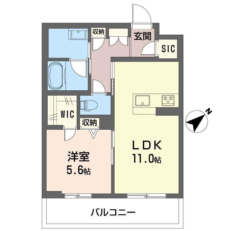 サウザンド和泉の間取り