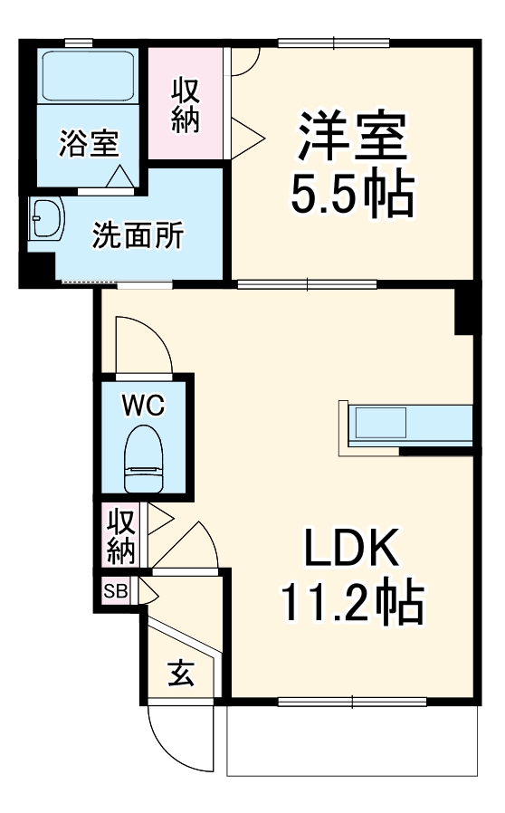 クレール湘南の間取り