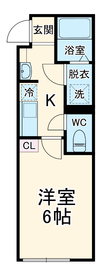 アンソレイレ加須・201号室の間取り