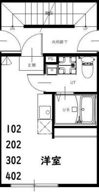 宝町の完工年月(2025年6月)築の賃貸マンションの間取り