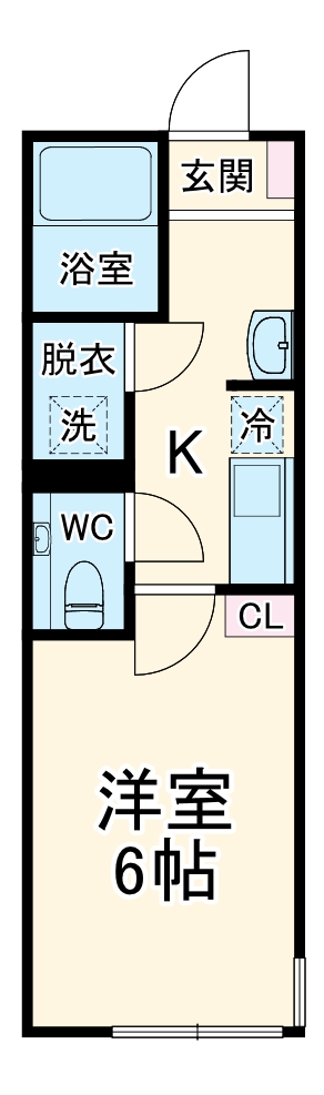 アンソレイレ加須・202号室の間取り