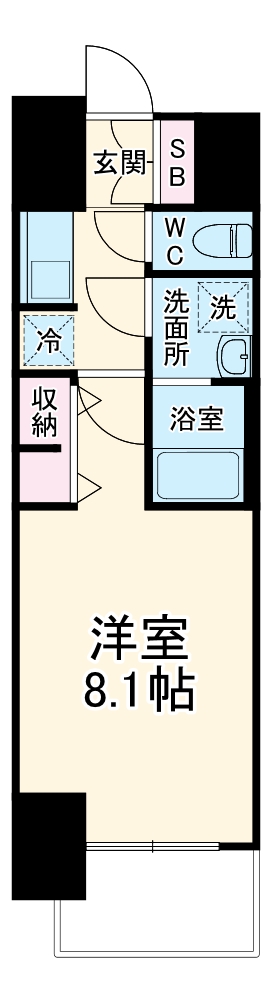 Ｓ－ＲＥＳＩＤＥＮＣＥ金山ａｌｔａｎｏ・901号室の間取り