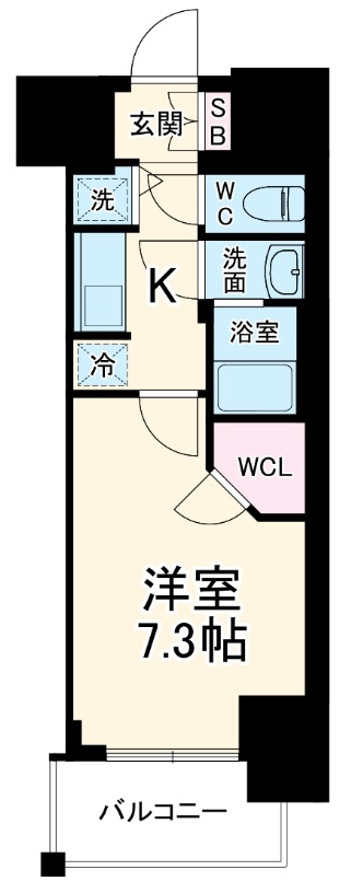 S-RESIDENCE浅間町駅前axialの間取り
