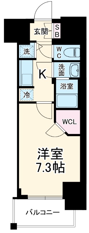 S-RESIDENCE浅間町駅前axialの間取り