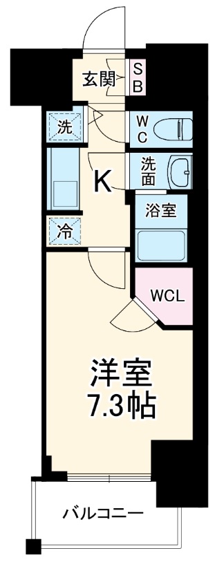 S-RESIDENCE浅間町駅前axialの間取り