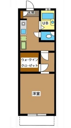 パインパルデンス・1B号室の間取り
