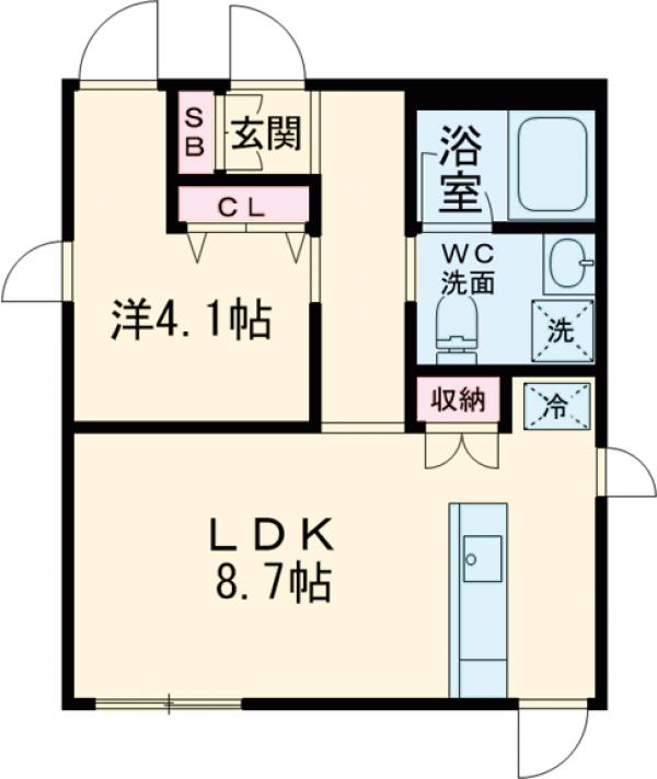 Ｆｕｌｌｅａ奥沢・202号室の間取り