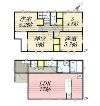 クレイドルガーデン相模原市中央区淵野辺本町第27 3号棟の間取り