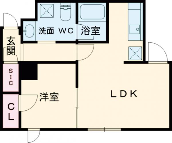 DECOR BLOCCO 大山 Due の間取り