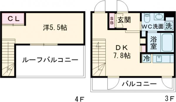 Ｆｕｌｌｅａ奥沢・302号室の間取り