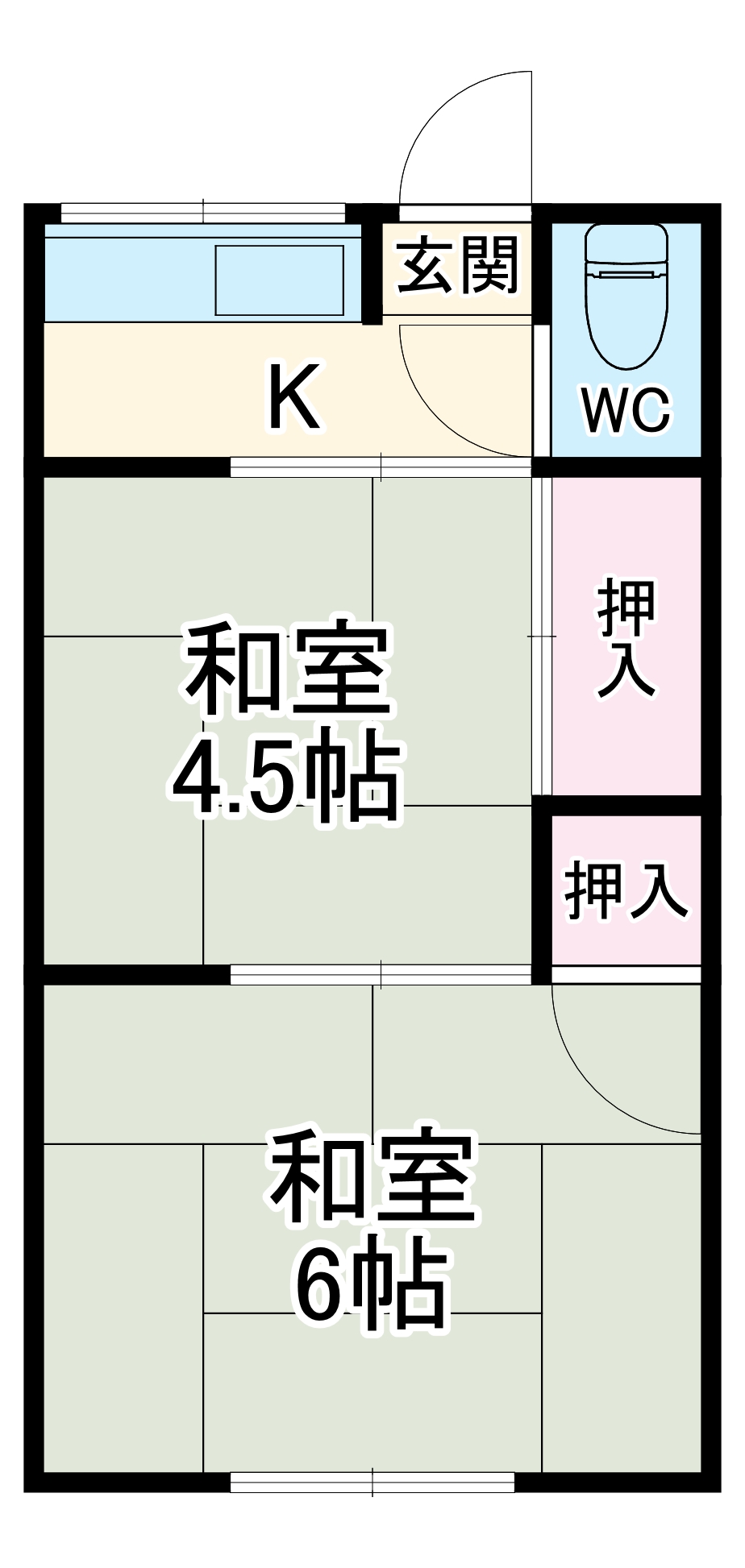 関口荘の間取り
