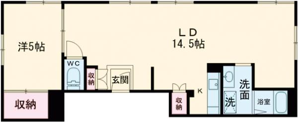 ＹＫヘリテイジ深沢・201号室の間取り