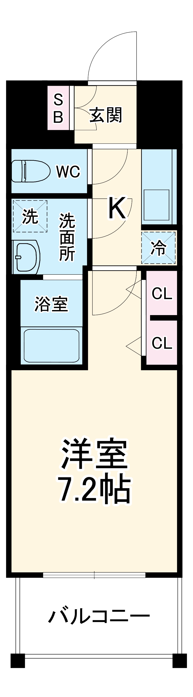 S-RESIDENCE浅間町駅前axialの間取り