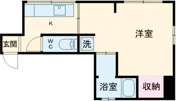 ＹＫヘリテイジ深沢・302号室の間取り