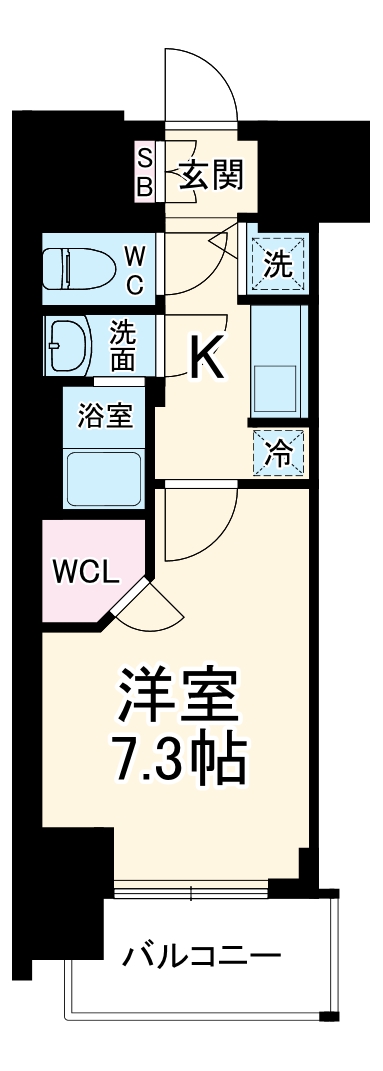 S-RESIDENCE浅間町駅前axialの間取り