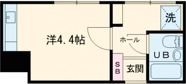 ＹＫヘリテイジ深沢・402号室の間取り