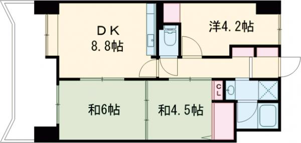 ルネ西大路の間取り