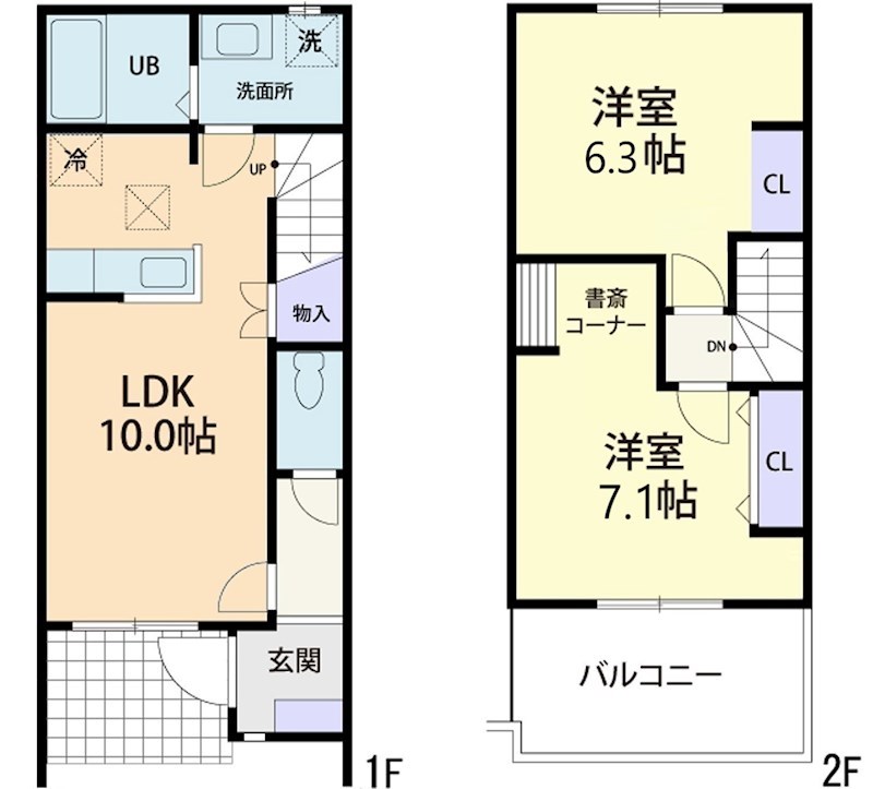 Doux　maison　吉田林B・106号室の間取り