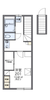 レオパレス欅の間取り