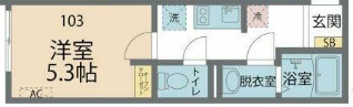 カインドネス相模原氷川町・203号室の間取り