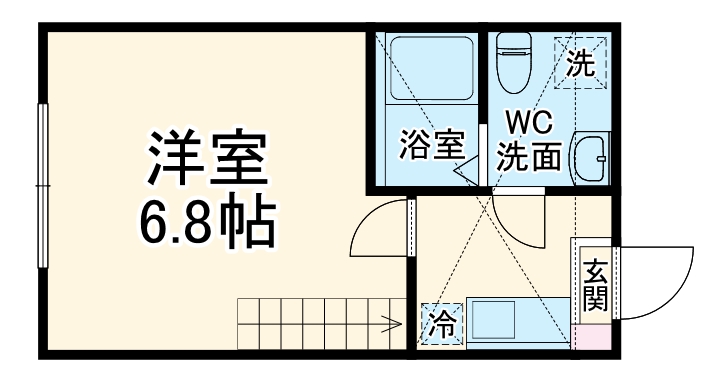 アザーレ・プラネ生田Ⅳ・202号室の間取り
